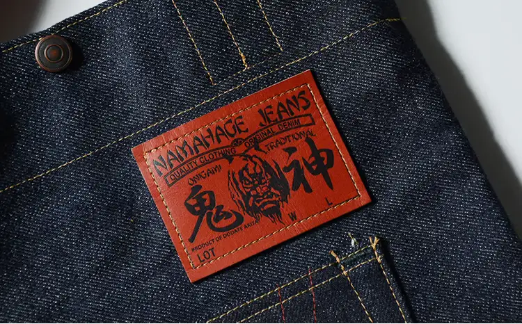 80P7306 拘りの本物ご当地ジーンズなまはげジーンズデニムトート(赤鬼モデル)【 デラックスウエア】