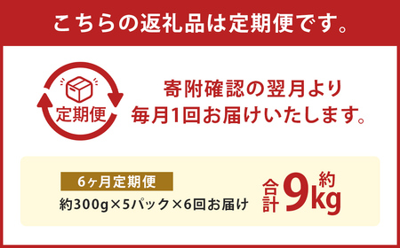 【定期便6回】A4-A5等級 くまもと黒毛和牛 切り落とし 合計 約1.5kg