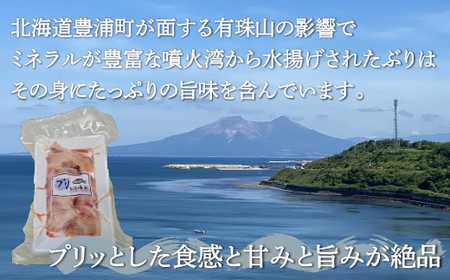 ぶり刺身 約100g x 4パック 【2026年10月より順次発送】北海道 噴火湾産  