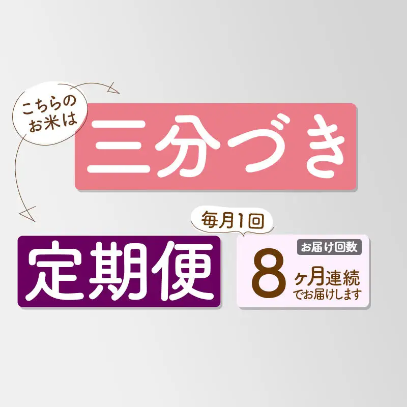 《定期便8ヶ月》【3分搗き】あきたこまち 20kg 秋田県産 令和7年産 こまちライン