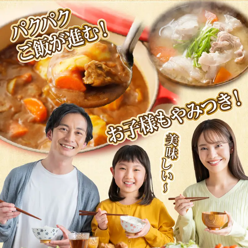 全部真空パック!!宮崎県産豚しゃぶしゃぶ＆切り落とし夢盛セット合計1.9kg 肉 豚 豚肉 おかず 国産_T041-0015