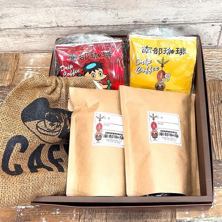 【 お中元 熨斗付 】自家焙煎 レギュラー コーヒー ( 400g ) ドリップコーヒー バッグ ( 10g × 10 )と ヘンプバッグ セット