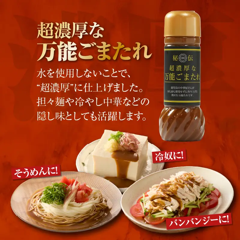 1610 中華屋さんの作った 万能たれ セット（ 5本入り ） KN065-004-01 調味料