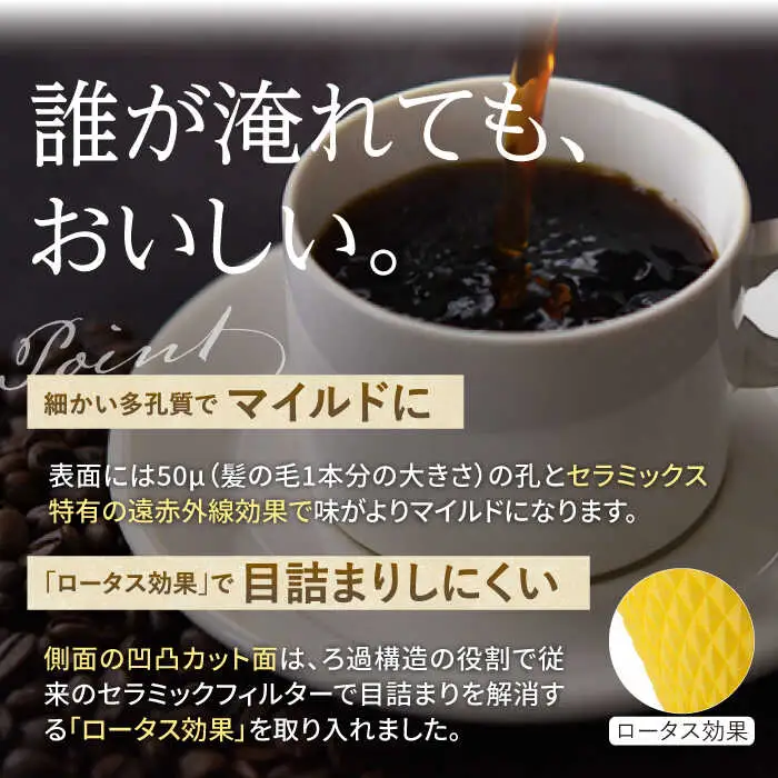 【波佐見焼】ekubo セラミックコーヒーフィルター Lemon yellow コーヒーフィルター【燦セラ】[DF19] 波佐見焼