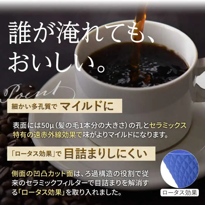 【波佐見焼】ekubo one drip セラミックコーヒーフィルター Ultramarine blue コーヒーフィルター【燦セラ】[DF23] 波佐見焼