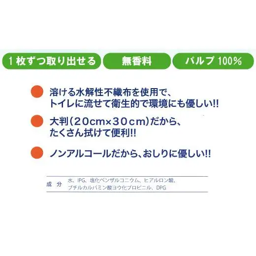 JOYU大判厚手トイレに流せるおしりふき