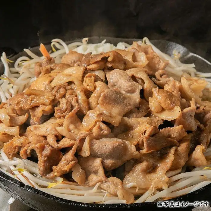 肉屋が作った！豚生姜焼き用・ジンギス豚　300ｇ（タレ込み）×8パック　計2.4kg_03387