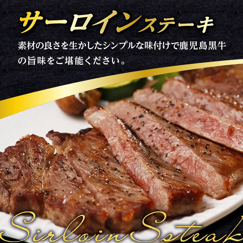 鹿児島黒牛 サーロイン ステーキ セット （計1.2kg） K127-011 肉 牛肉 冷凍