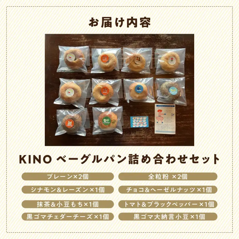 KINOベーグルパン詰め合わせセット・K255-13-1