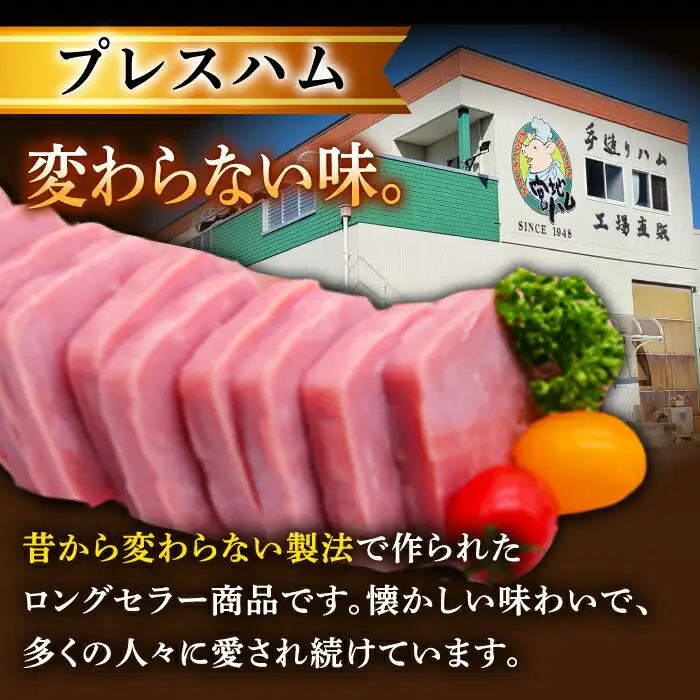 【6回定期便】ロースハム詰合せ 計950g（ロースハム 焼豚 プレスハム）/宮地ハム [UBM018]
