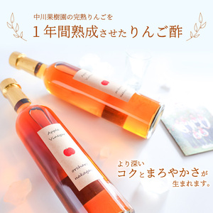 りんご酢 500ml×2本 ギフトセット りんご 酢 完熟りんご 山形 中川果樹園　025-G-NG003