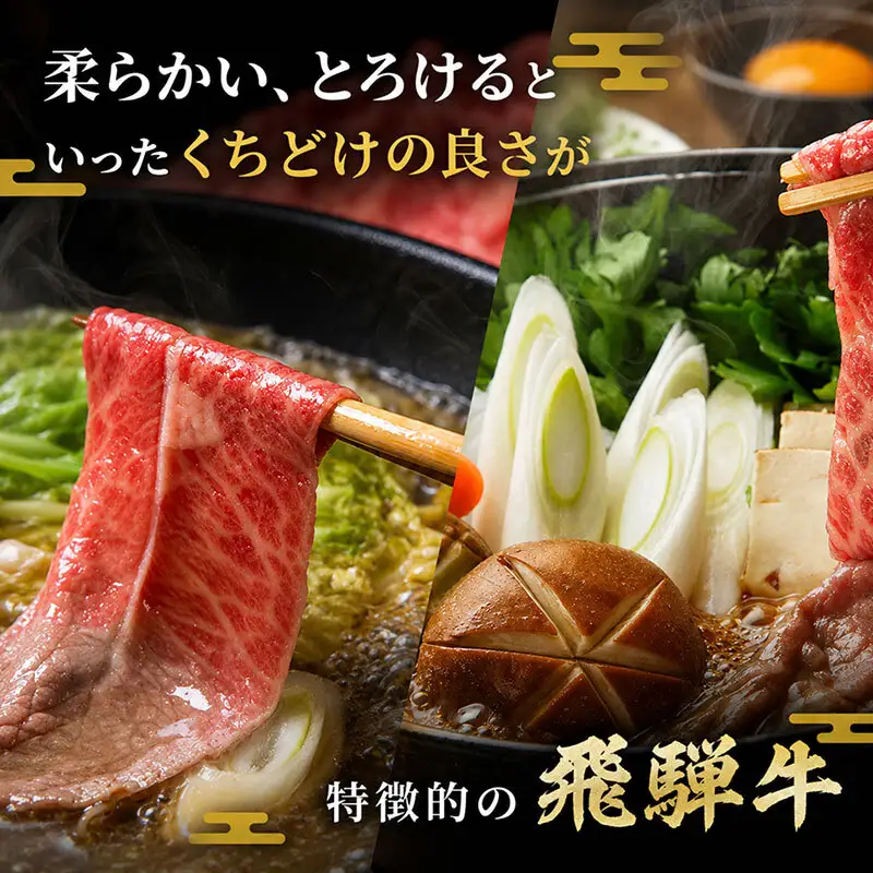 飛騨牛もも肉　スライス　400ｇ入り 牛肉 お肉 国産 黒毛和種 柔らかい とろける ジューシー 霜降り 細かいサシ 食材 食卓 グルメ 