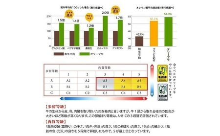 オリーブ牛 上すき焼き肉 黒毛和牛 牛肉 オリーブ牛【1.2kg 400g×3】