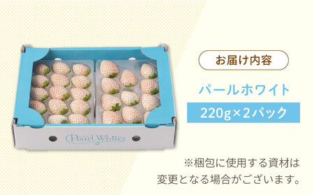 先行予約 2027年1月～発送】希少な白いちご「パールホワイト」220g×2p