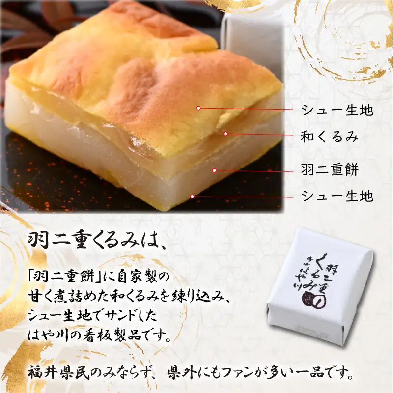 羽二重くるみ(30個入り)15個入り ×2箱  [A-032009]