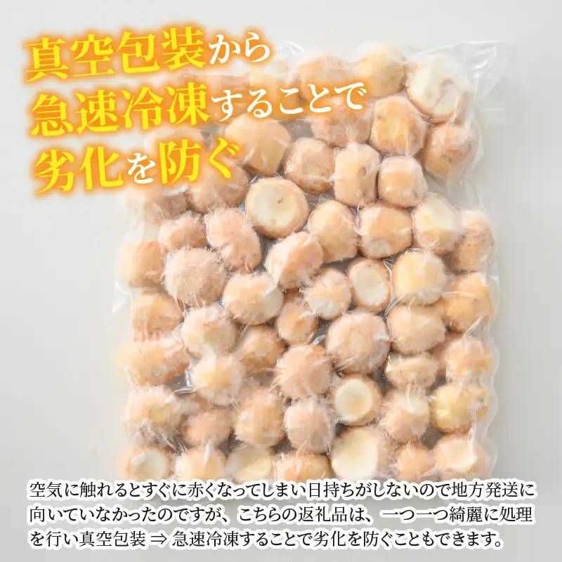 里芋 奥越産 皮むき 1.2kg×2パック [A-037009]