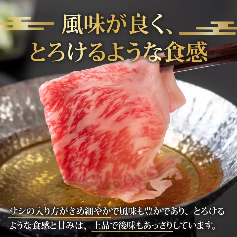 若狭牛 ロース・肩ロース しゃぶしゃぶ用 500g [C-058004]