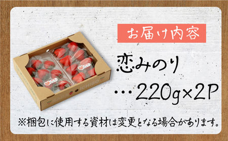 【先行予約 2027年1月以降発送】「恋みのり」220g×2パック / いちご [IBH001]