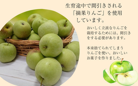 MZ05　りんご乙女 8枚×3箱 // 長野県 南信州 りんごのお菓子 薄焼きクッキー りんごせんべい フードロス 食品ロス 銘菓 お土産 ギフト 優秀味覚賞