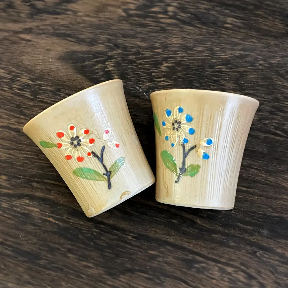 【瀬戸焼】一凛の花ビスク 片口切立酒器セット【まるたか水野コーポレーション】[BBBF009]お猪口 盃