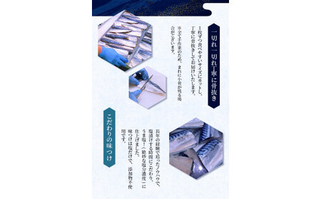 さば 骨なし 無添加 塩さば 切身 60g × 20枚 (4枚入り5セット)【nss501B】