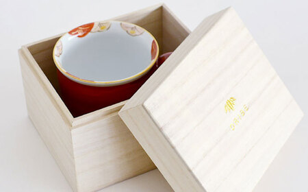 【美濃焼】 赤絵 流水椿 マグカップ 赤 【織部/蔵珍窯】 食器 コーヒーカップ ティーカップ[TBI015]