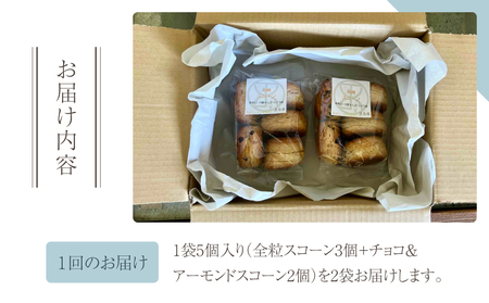 【6回定期便】発酵スコーン10個　コミュニティcafe まる屋　※2026年3月以降発送