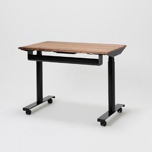 【デスクセット】サイズオーダー可 電動昇降 学習机 プレディデスク ウォールナット