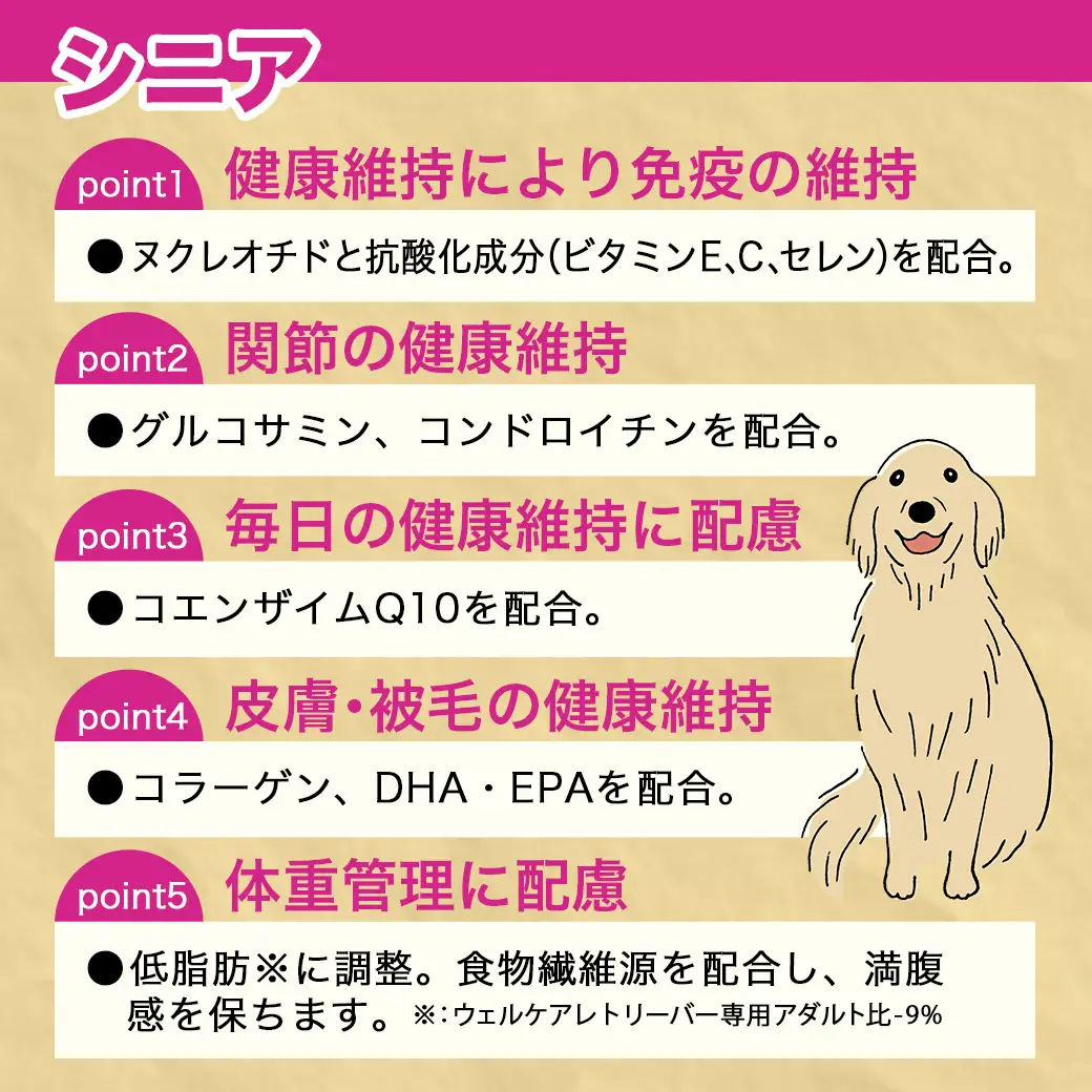 ドッグフード(レトリーバー専用)シニア6kg〔LG-3316〕_(都城市) 国産総合栄養食 ドライフード レトリーバー専用 大粒タイプ シニア用 健康維持 犬種別 犬用フード