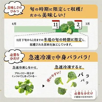 鹿児島県産　冷凍 ブロッコリー　200g×10パック | ブロッコリー
