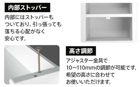 【色味：ホワイト】30センチ幅カウンター下収納チェスト 完成品 ホワイト 北欧風モダン収納庫 ホーム CI009W
