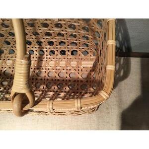竹八つ目買い物かご大　２４ｃｍ×４０ｃｍ×２７ｃｍ　※受注生産につき、発送までに最大2ヶ月程かかる場合あり ｜ 竹工芸 伝統工芸品 日用品 雑貨 栃木県 大田原市