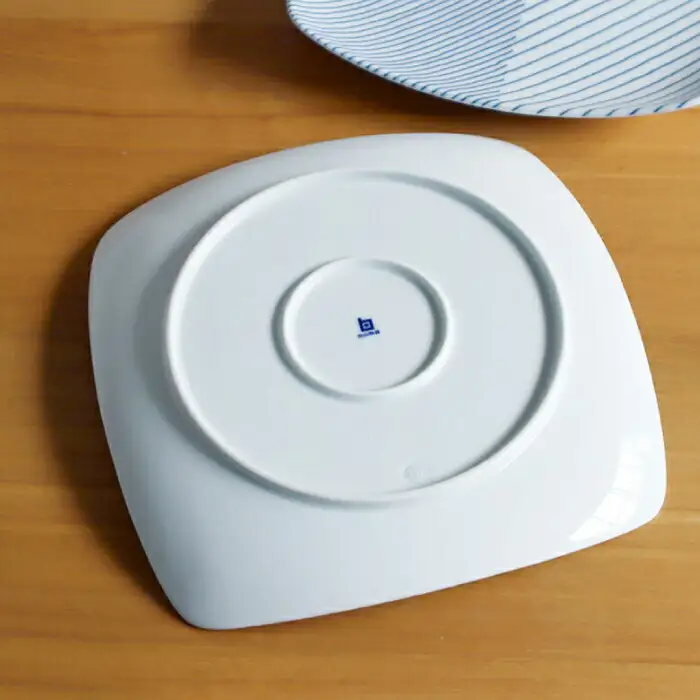 【白山陶器】【グッドデザイン賞】重ね縞 反角多用皿 2枚セット【波佐見焼】[TA161]
