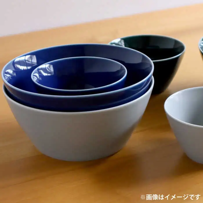 【白山陶器】【ビスタ】深鉢(大) ブルー【波佐見焼】[TA182]