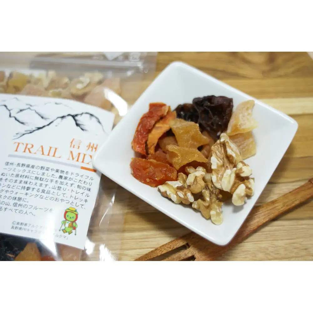 ALL NAGANO　信州TRAIL MIX　6袋 加工食品 ドライフルーツ ドライフルーツミックス おやつ もも リンゴ アンズ ぶどう くるみ セミドライ | ドライフルーツ 人気 おすすめ もも りんご あんず ギフト 送料無料 長野県 長野市 信州 信濃 ふるさと納税