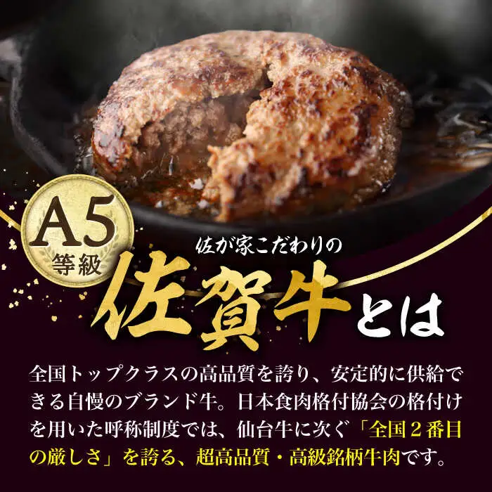 【3回定期便】佐賀牛と若楠三元豚のハンバーグ 食べ比べセット 計4個 /ナチュラルフーズ [UBH082] ハンバーグ