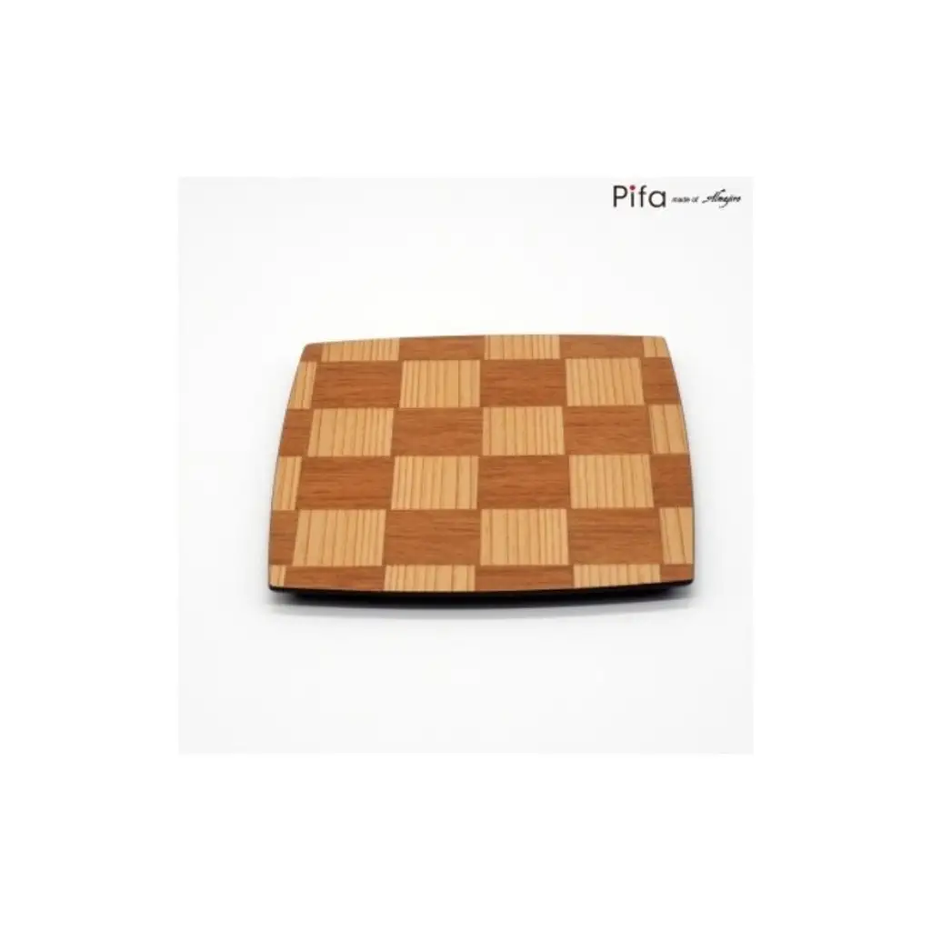 皿 Pifa スクエア プレート 15cm セット （直接食器） お皿 木皿 ウッドプレート 角皿 正方形 木 木製 日本製 四角い 食器 お盆 トレー キッチン 日用品 工芸品 秋田県 秋田 能代市