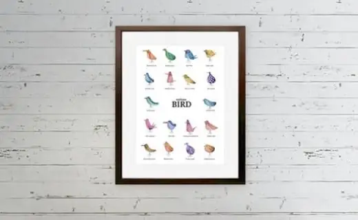 相根良孝 ピエゾグラフ 絵画「BIRD」 額装サイズ412mmx526mm 額縁付き / アート インテリア ギフト 綾部市 / plandoo［BSAK058］