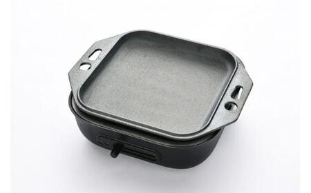 〈カンブリア宮殿で紹介されました！〉 おもいの鉄板 スクエア 電気卓上コンロ 【目指したのは いつでも変わらない極上の焼き加減】 H051-242