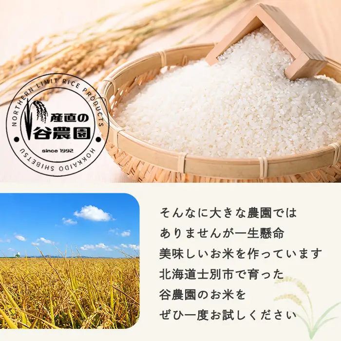 無洗米ゆめぴりか (10kg) 米 お米 ゆめぴりか 無洗米 白米 北海道産 北海道米 士別産 精米 ごはん 産地直送 窒素置換包装 【産直の谷農園】