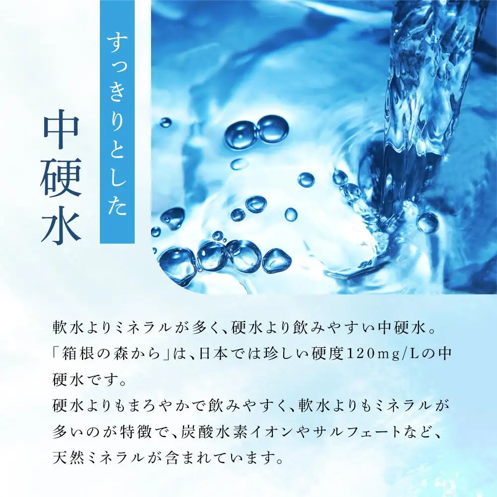 【定期便全3回】ナチュラルミネラルウォーター　箱根の森から　500ml×24本（月１回発送）［ミネラル］