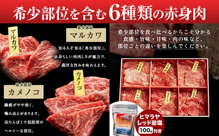 国産牛赤身焼肉6種セット 約540g 