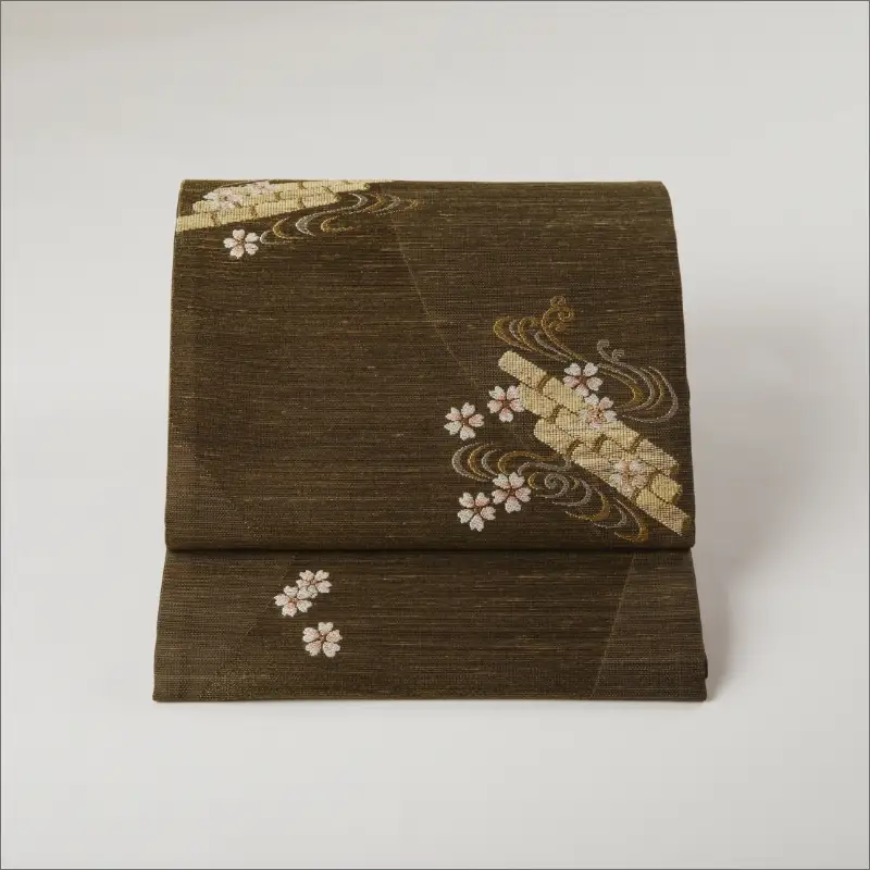 丹後の藤布　袋帯「天の川」　草