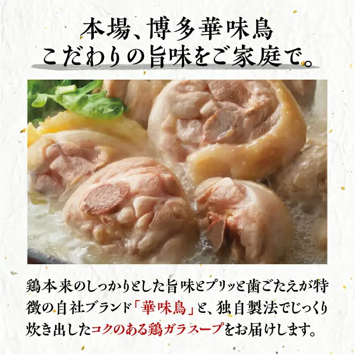 博多華味鳥 水炊き セット 3-4人前[VAC002]水炊き