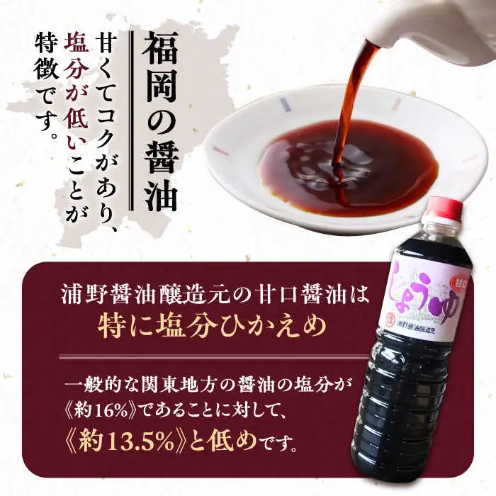 甘口醤油 1L×12本 [VAV010]しょうゆ 醤油
