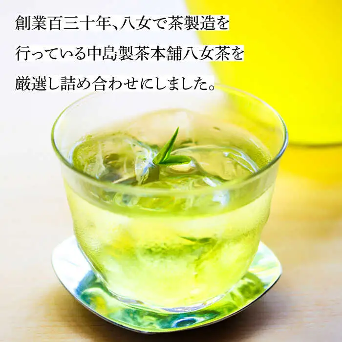 福岡銘茶 八女茶 ティーバッグ付 3種 340g 急須要らずのお手軽セット（便利なチャック付）[VCL031]