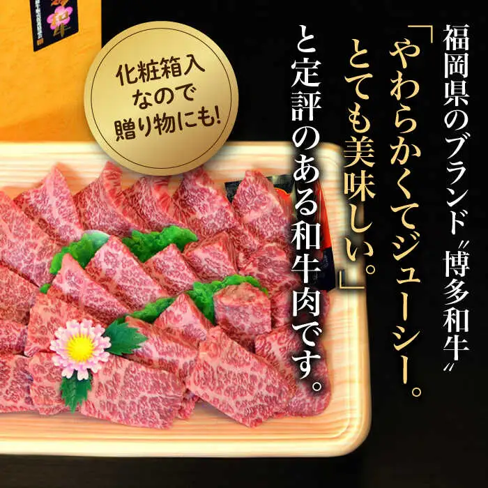 【全6回定期便】【化粧箱入】博多和牛A5〜A4 肩ロースミニステーキ400g ソース・塩胡椒付[VCL100]