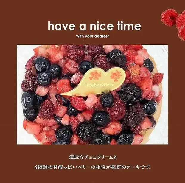 【福岡市】ベリーの濃厚チョコケーキ 5号 15cm径 ストロベリーフィールズ | 菓子 おかし 食品 人気 おすすめ 送料無料
