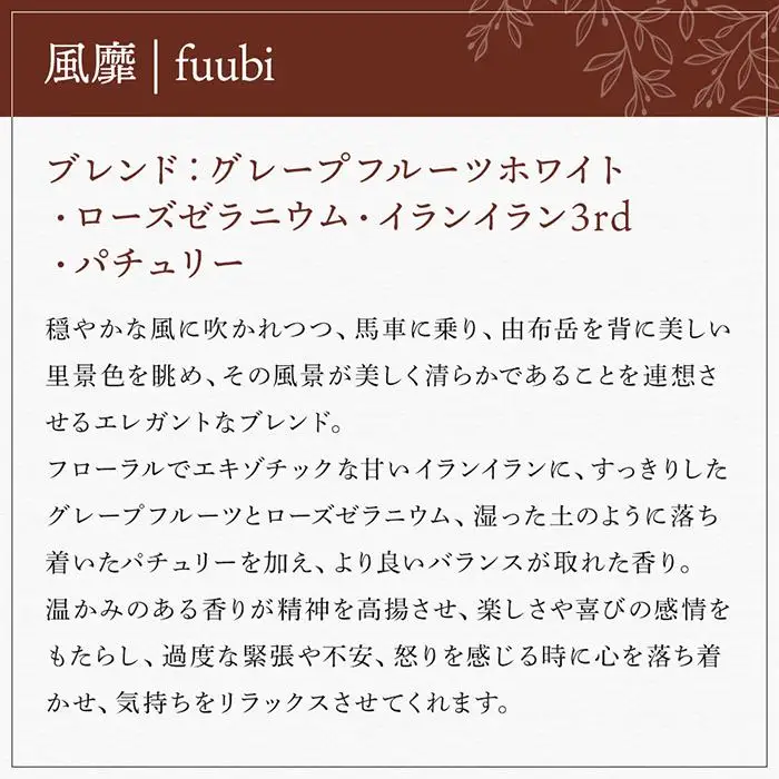 【Made in Yufuin】アロマリードディフューザーセット（fuubi | 風靡）200ml（球体型）