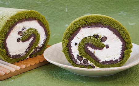 ロールケーキ 花園万頭 花園ロール 抹茶 1本